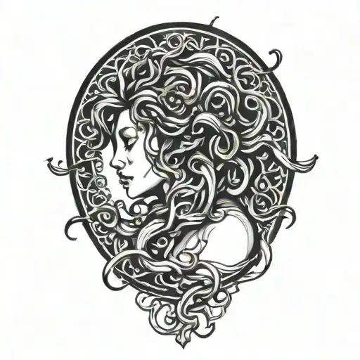 sexy medusa tattoo design idea