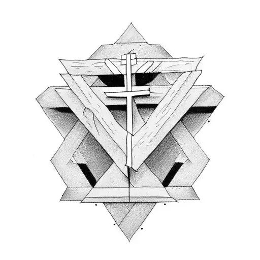 crucifixion blood  tattoo design idea