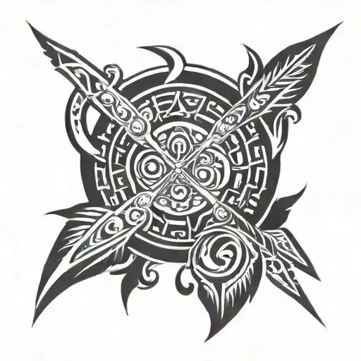 tribal arm tat tattoo design idea