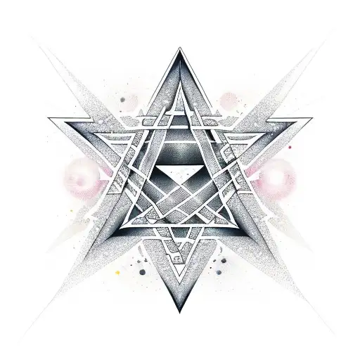 pentagram  tattoo design idea