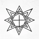 pentagram  tattoo design idea