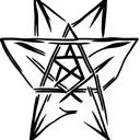 pentagram  tattoo design idea