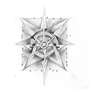 pentagram  tattoo design idea