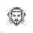 post malone tattoo design idea