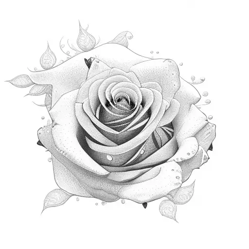 camera yellow roses tattoo design idea