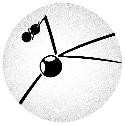 cricket bat and ball with music logo tattoo design idea