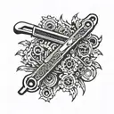 pipe  wrench tattoo design idea