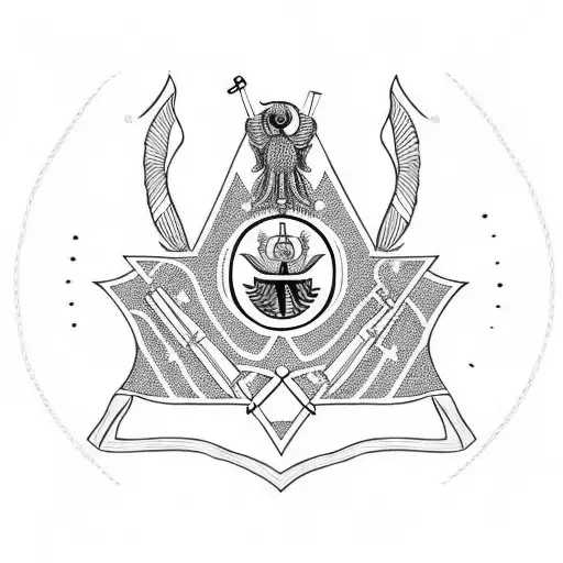 botswana second lieutenant army rank. add text 'Babo' above the rank and 'Snewa' below the rank tattoo design idea