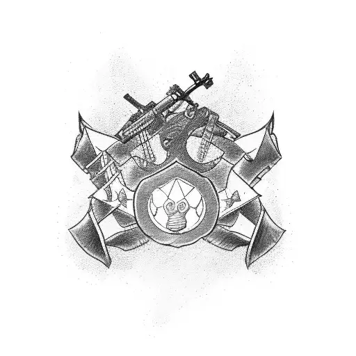 second lieutenant army rank. add text 'Babo' above the rank and 'Snewa' below the rank tattoo design idea