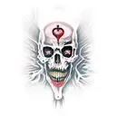 gothic dark evil tattoo design idea