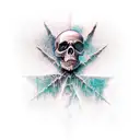 gothic dark evil tattoo design idea