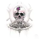 gothic dark evil tattoo design idea