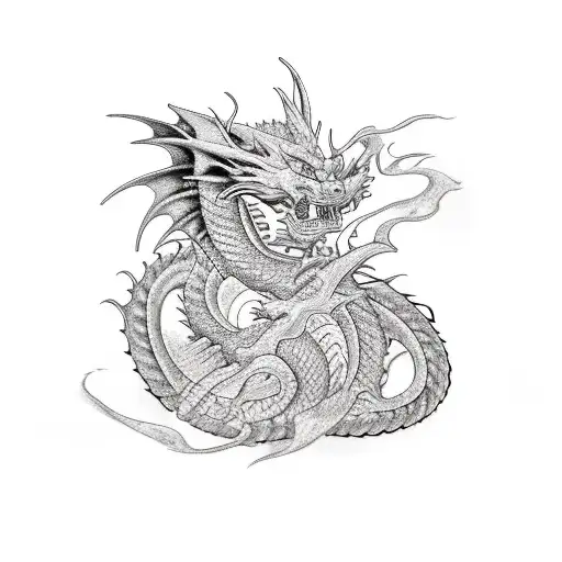 Dragon warrior tattoo  tattoo design idea