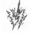 Lightning Bolt tattoo design idea