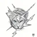 Lightning Bolt tattoo design idea
