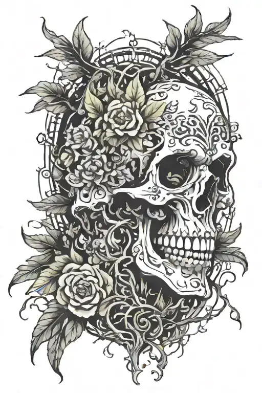 Lost soul Forest looking tattoo design idea