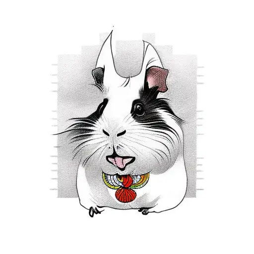 guinea pig text Gucio tattoo design idea