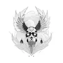 tres espadas  tattoo design idea