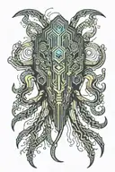 Cuttlefish tattoo design idea