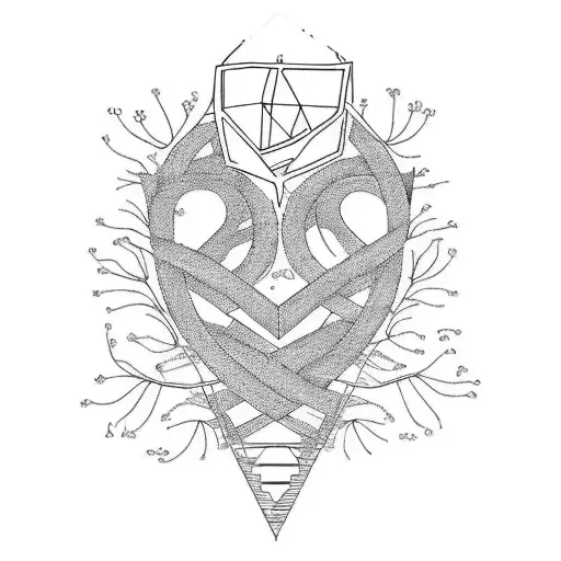 family tree of mother, father, grandmother, grandfather, daughter amd brother tattoo design idea