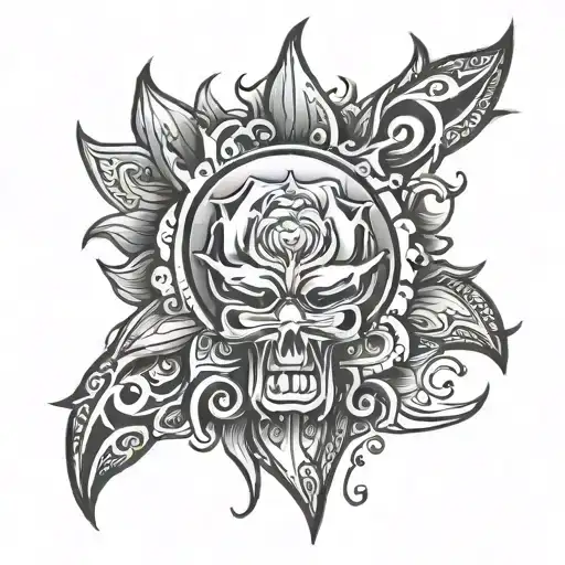 a  symbol to show overcomed anger issues  tattoo design idea