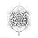 Intricate BDSM knotwork design tattoo design idea