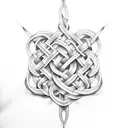 Intricate BDSM knotwork design tattoo design idea