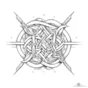 Intricate BDSM knotwork design tattoo design idea