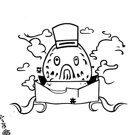 ghost with letter BOO tattoo design idea