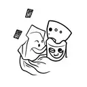 ghost with letter BOO tattoo design idea