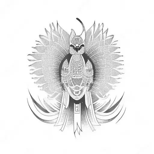 jian japanese bird tattoo design idea