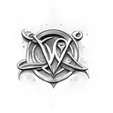 Warner brothers logo but with MB instead of WB tattoo design idea