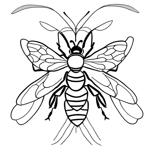 family bee daughter 3 members tattoo design idea