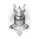 knight warrior  tattoo design idea