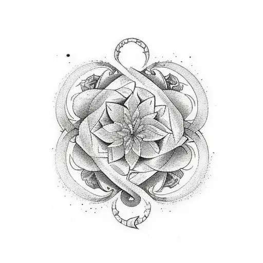 Capricorn january birth flower sullivan tattoo design idea
