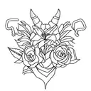 Capricorn january birth flower sullivan tattoo design idea
