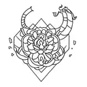 Capricorn january birth flower sullivan tattoo design idea