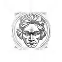 Beethoven, Pythagoras  tattoo design idea