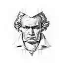 Beethoven, Pythagoras  tattoo design idea