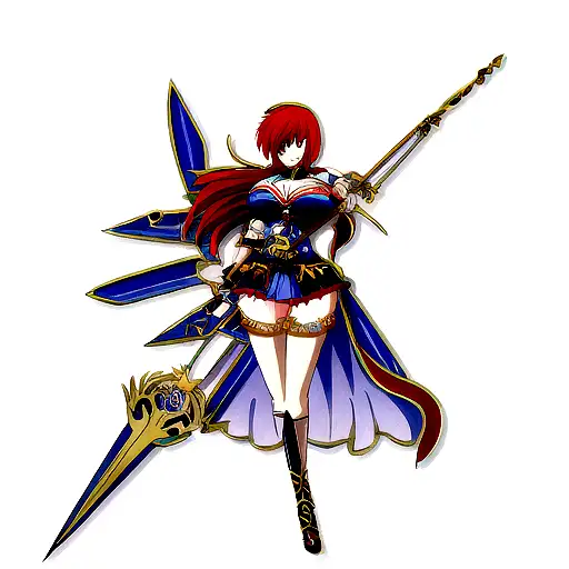 romanian goddess Bellona with ger 3 weapons tattoo design idea