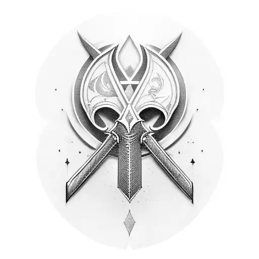 templar knight tattoo design idea
