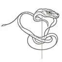 snake paradox tattoo design idea