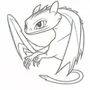 how to train your dragon toothless tattoo design idea