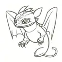 how to train your dragon toothless tattoo design idea
