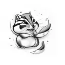 chipmunks qui font des conneries tattoo design idea