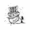 chipmunks qui font des conneries tattoo design idea