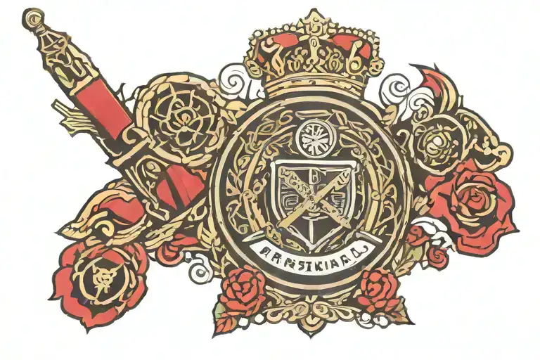 arsenal fc canon tattoo design idea
