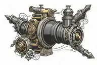 arsenal canon tattoo design idea