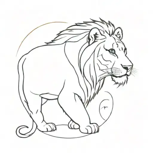Leo born on 01 07 2021 tattoo design idea