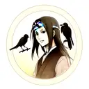 Itachi Uchiha and crows tattoo design idea